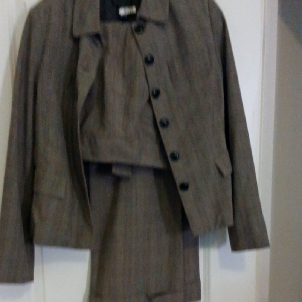 Chic Plaid Blazer and Skirt Ensemble